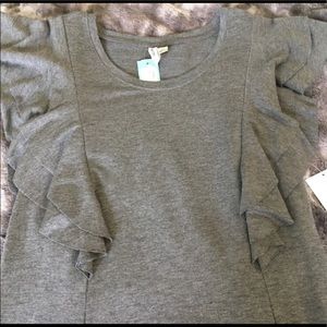 Kensie Lyndsey ruffle midi